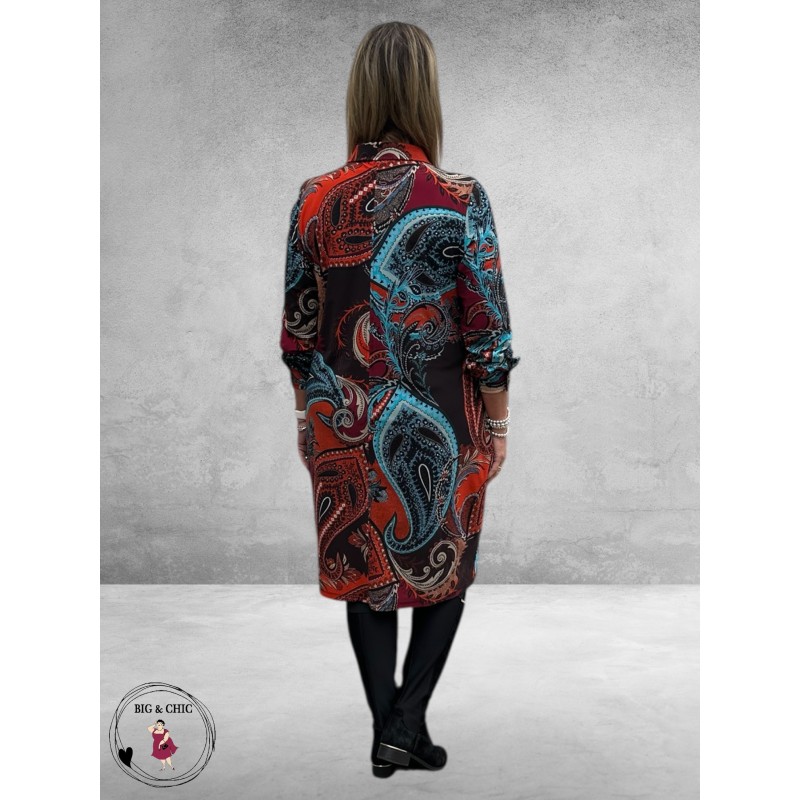 PLUS BASICS Blouse Dress Ls Liberty