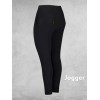 Plus Basics Pants JOGGER ZWART