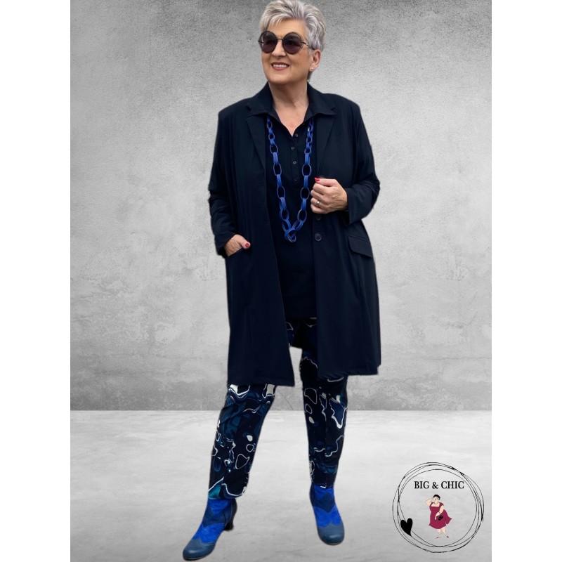 PLUS BASICS Polo Shirt ZWART