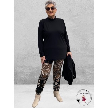 Only-M Col Shirt Sporty Chic Zwart