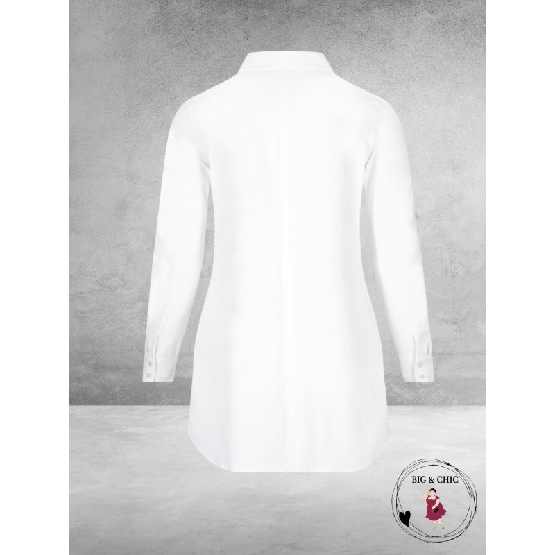 PLUS BASICS Blouse Long WIT