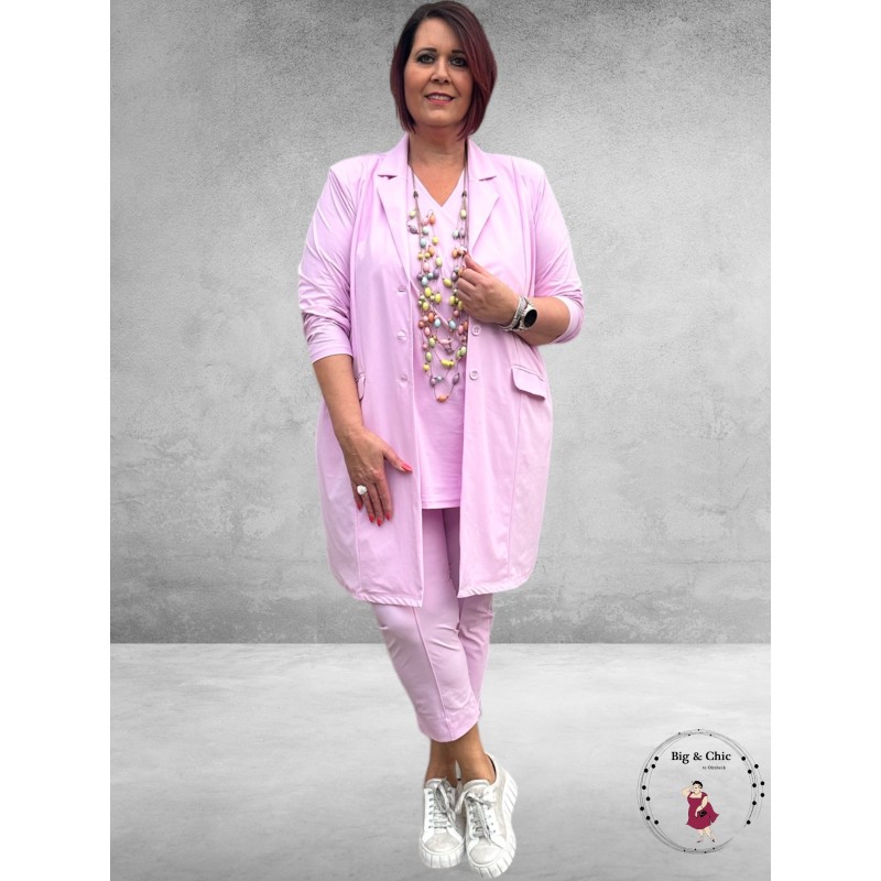 Plus Basics Wrap Top LIGHT PINK