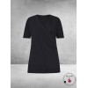 Plus Basics Wrap Top ZWART