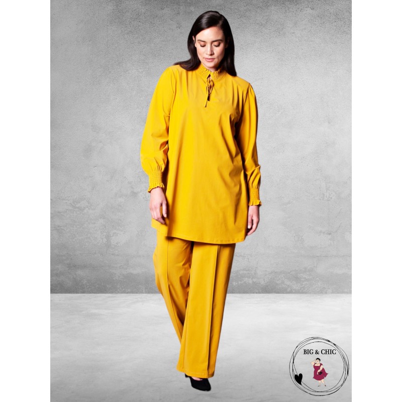 PLUS BASICS Broek/Pants OCHER YELLOW