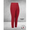 Plus Basics Pants JOGGER Ruby Red