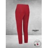 Plus Basics Pants JOGGER Ruby Red