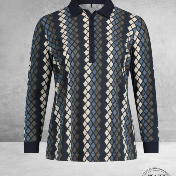 PLUS BASICS Polo Shirt SCOTCH ARGYLE