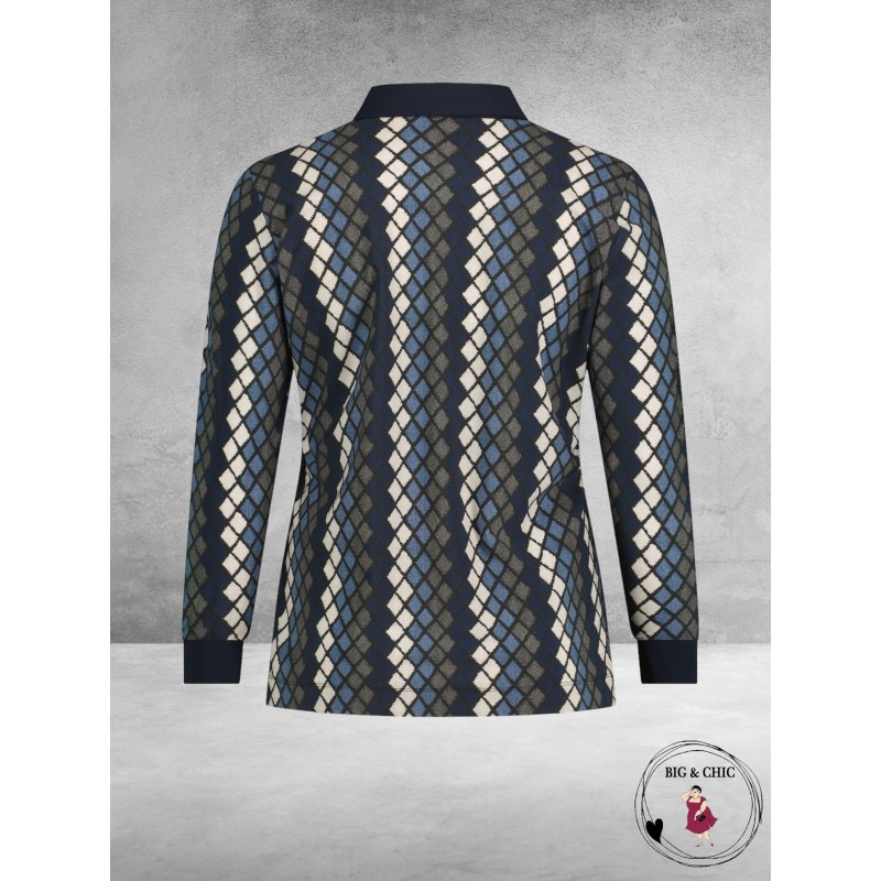 PLUS BASICS Polo Shirt SCOTCH ARGYLE