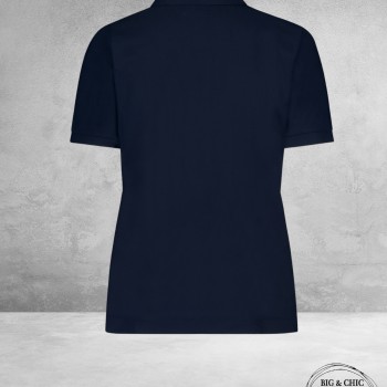 PLUS BASICS Polo Shirt Korte Mouw Navy 