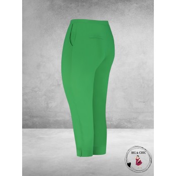 PLUS BASICS Broek 7/8 Forest Green