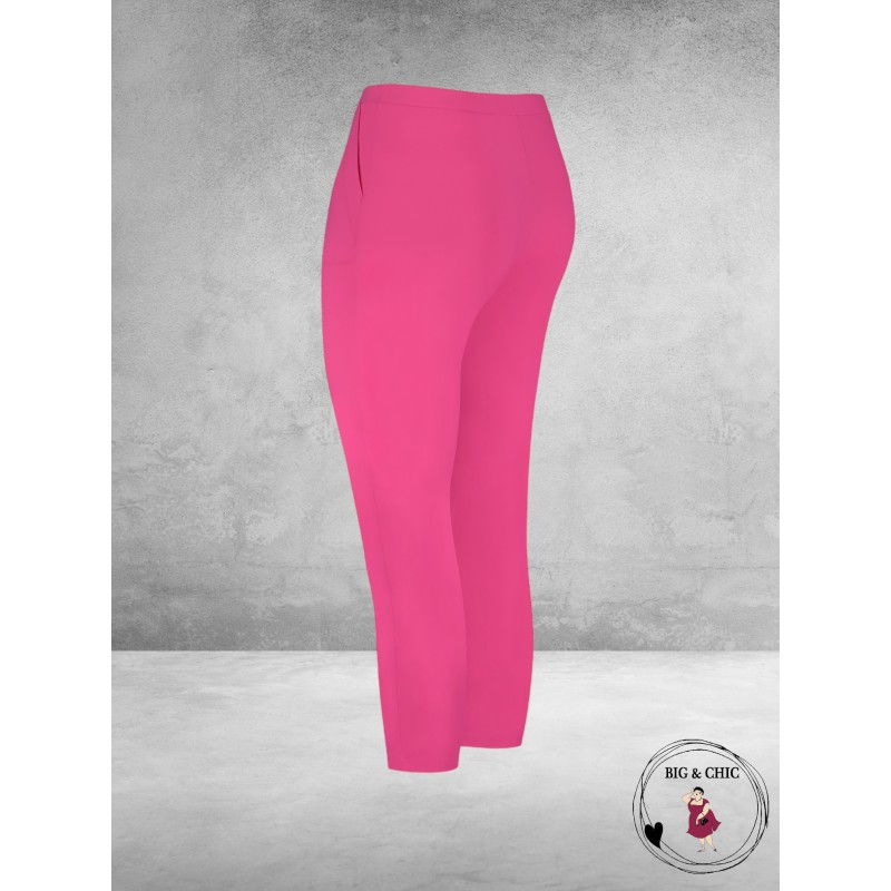 PLUS BASICS Broek Pants Tight Fuchsia