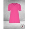 Plus Basics Travel Shirt V- Hals Fuchsia