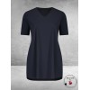 Plus Basics  Shirt Tee V-Neck Navy