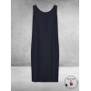 PLUS BASICS Mouwloze Jurk Navy