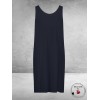 PLUS BASICS Mouwloze Jurk Navy