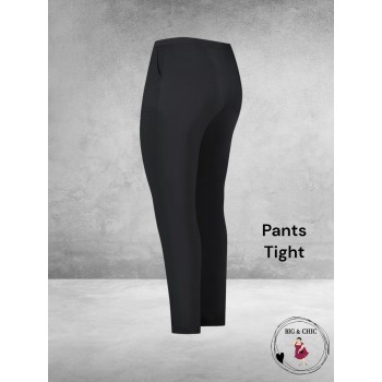 PLUS BASICS Broek Pants Tight Zwart